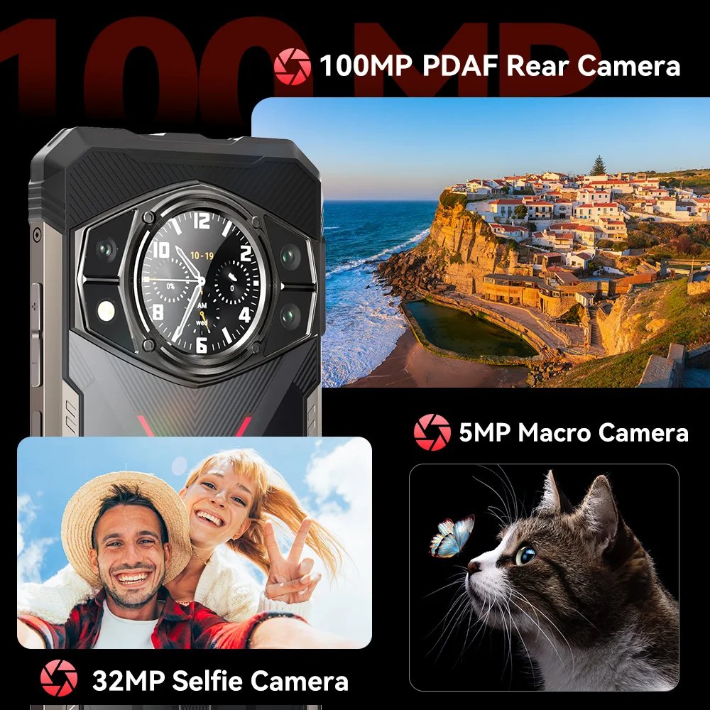 Cubot KINGKONG AX, Ultra-thin Rugged Smartphone Android 14, Helio G99, 24GB RAM(12+12GB), 256GB ROM, 120Hz Screen, 100MP, NFC Cubot KINGKONG AX, Ultra-thin Rugged Smartphone Android 14, Helio G99, 24GB RAM(12+12GB), 256GB ROM, 120Hz Screen, 100MP, NFC