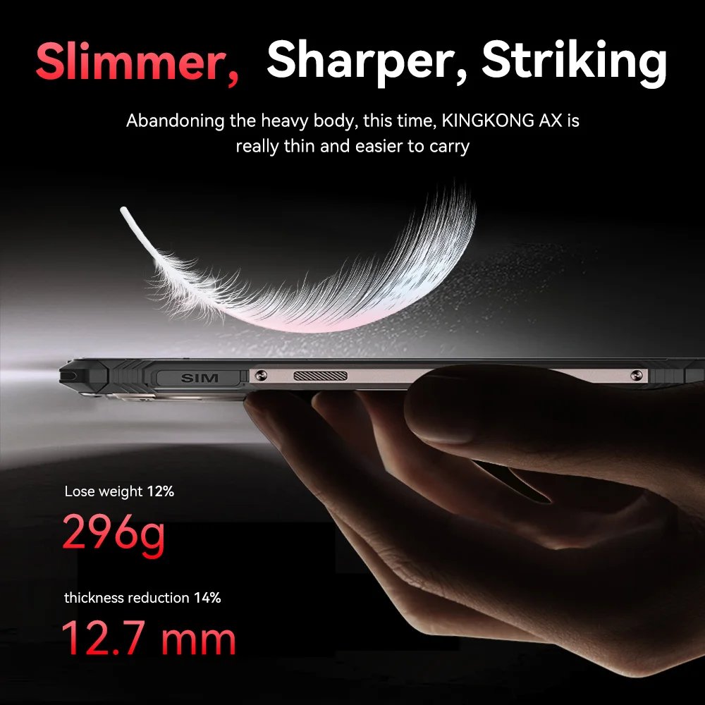 Cubot KINGKONG AX, Ultra-thin Rugged Smartphone Android 14, Helio G99, 24GB RAM(12+12GB), 256GB ROM, 120Hz Screen, 100MP, NFC Cubot KINGKONG AX, Ultra-thin Rugged Smartphone Android 14, Helio G99, 24GB RAM(12+12GB), 256GB ROM, 120Hz Screen, 100MP, NFC
