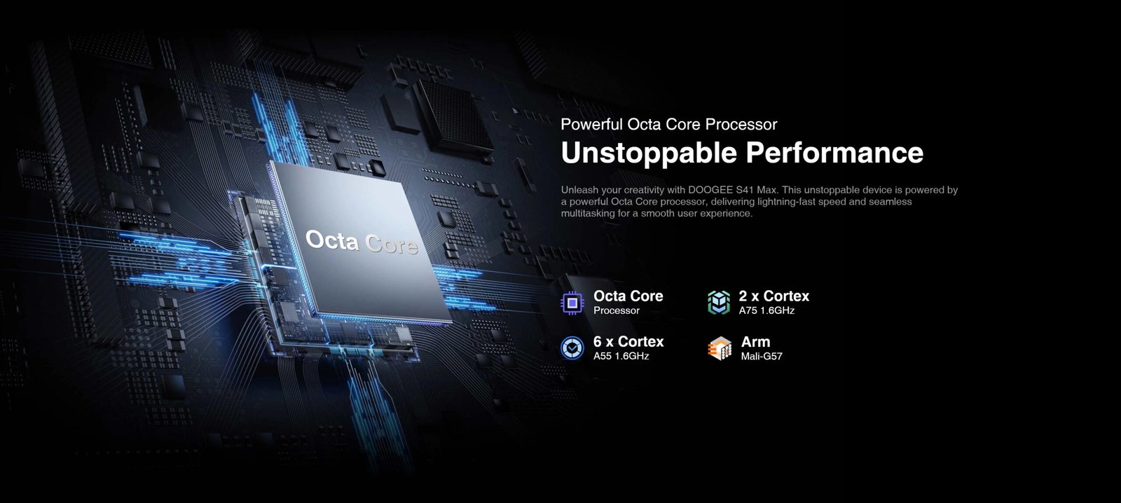 [World Premiere] DOOGEE S41 Max 16GB 256GB Rugged Smartphone 6300mAh 13MP AI Triple Camera Android 13 NFC 4G Cellphone