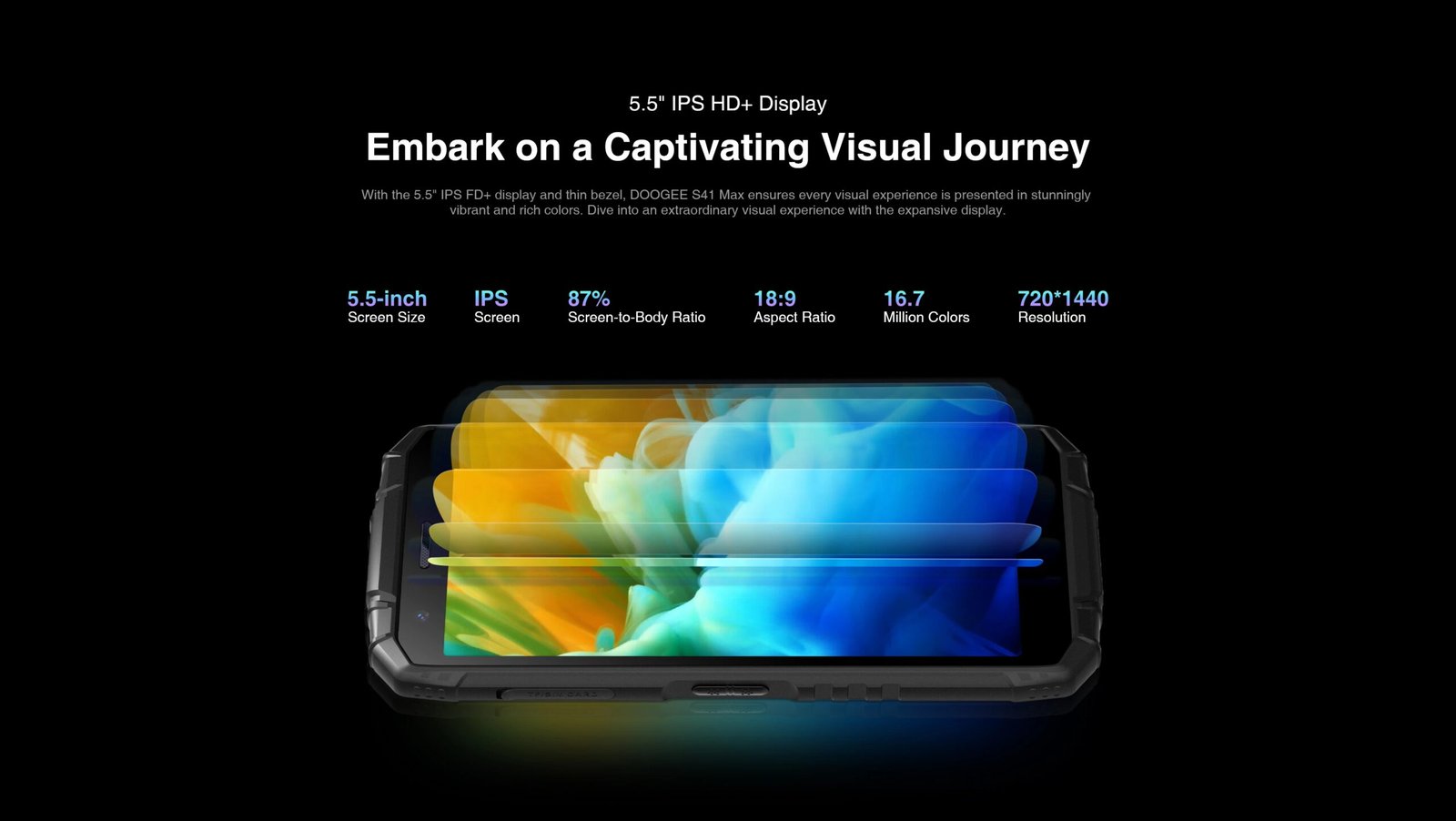 [World Premiere] DOOGEE S41 Max 16GB 256GB Rugged Smartphone 6300mAh 13MP AI Triple Camera Android 13 NFC 4G Cellphone