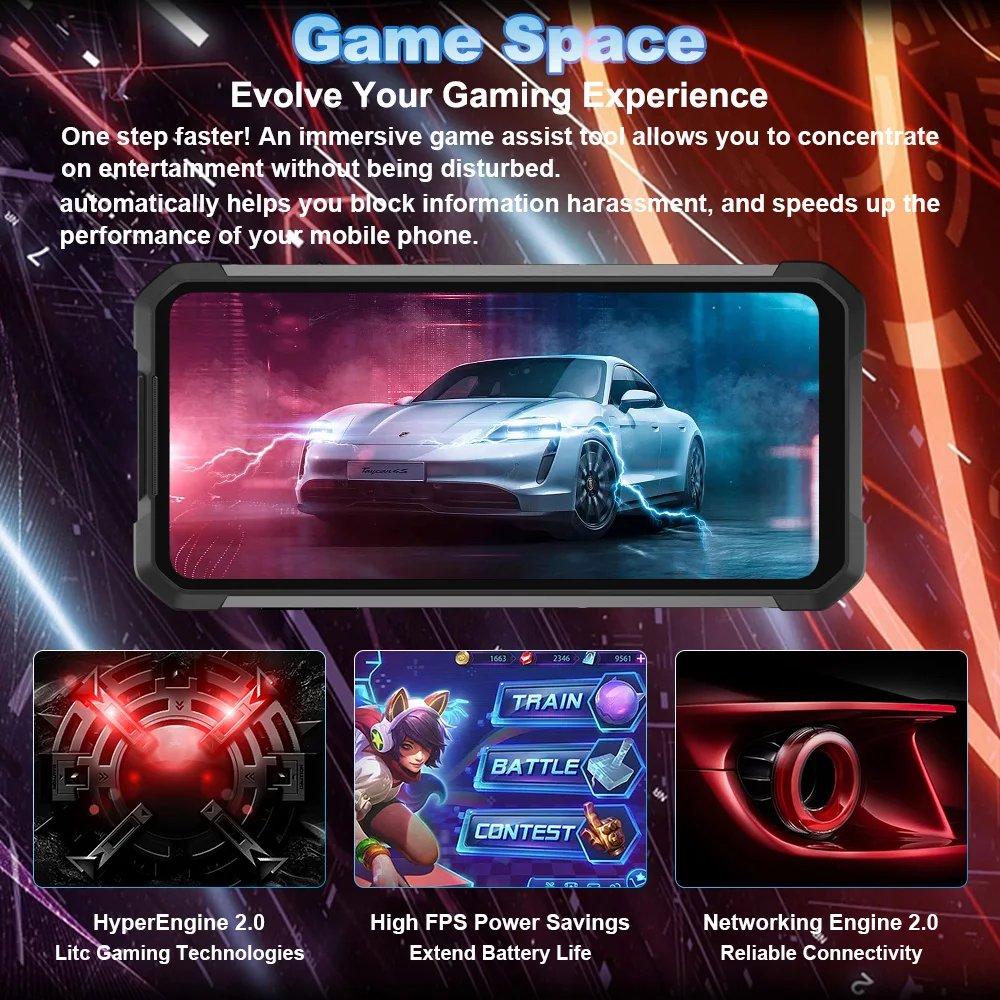 In Stock 8849 Tank 2 by Unihertz Projector Rugged Smartphone 22GB 256GB Cellphone 108MP G99 Night Vision IP68 Mobile Phone