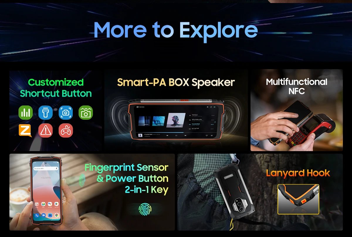 [New] Blackview BV9300 G99 Rugged Smartphone 21GB 256GB 6.7