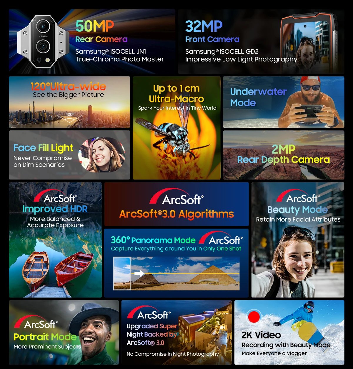 [New] Blackview BV9300 G99 Rugged Smartphone 21GB 256GB 6.7