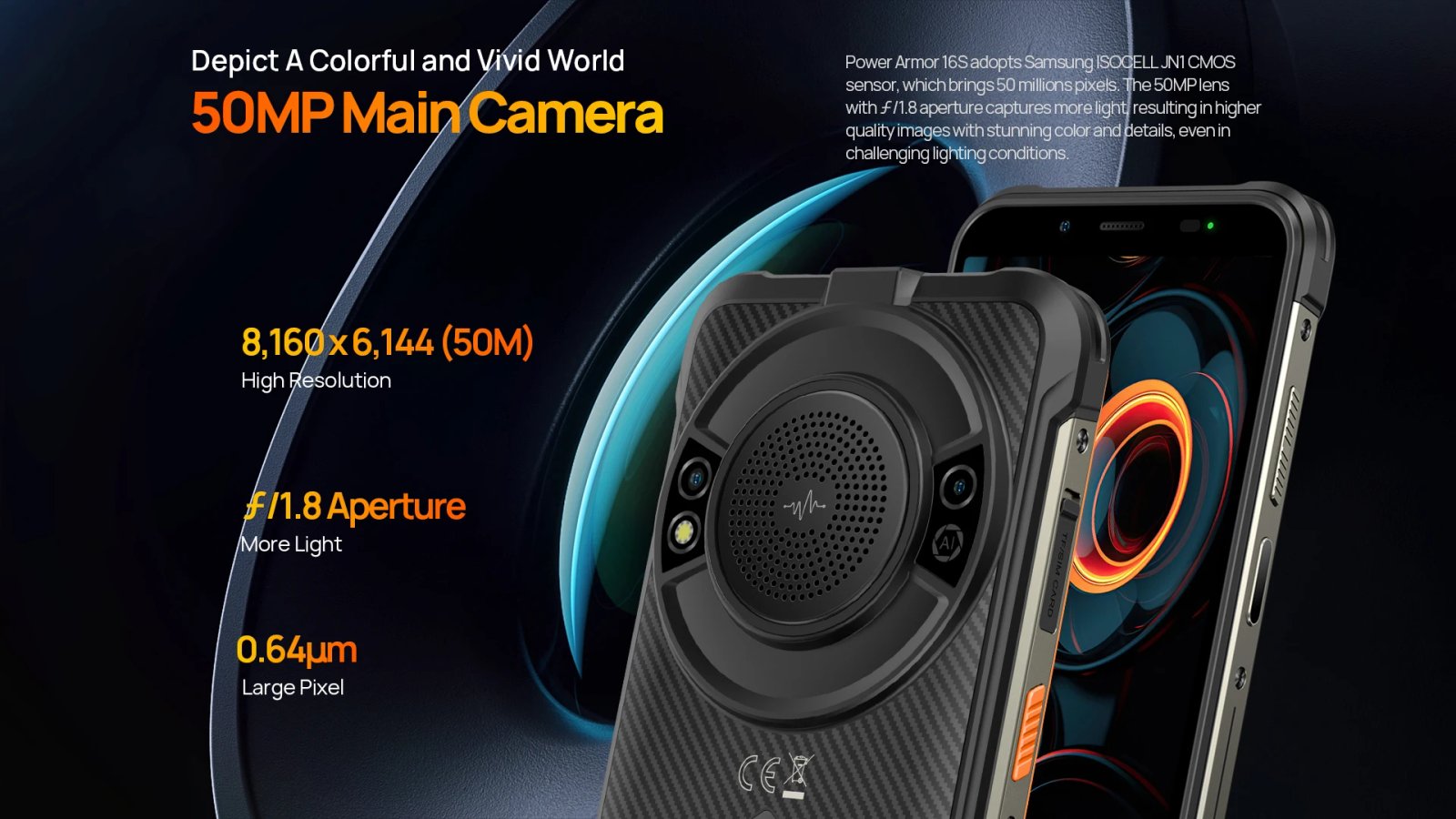 【World Premiere】Ulefone Power Armor 16S Rugged Waterproof Smartphone NFC 16GB+128GB 50MP Camera 9600mAh Android 13 Phone Global 【World Premiere】Ulefone Power Armor 16S Rugged Waterproof Smartphone NFC 16GB+128GB 50MP Camera 9600mAh Android 13 Phone Global