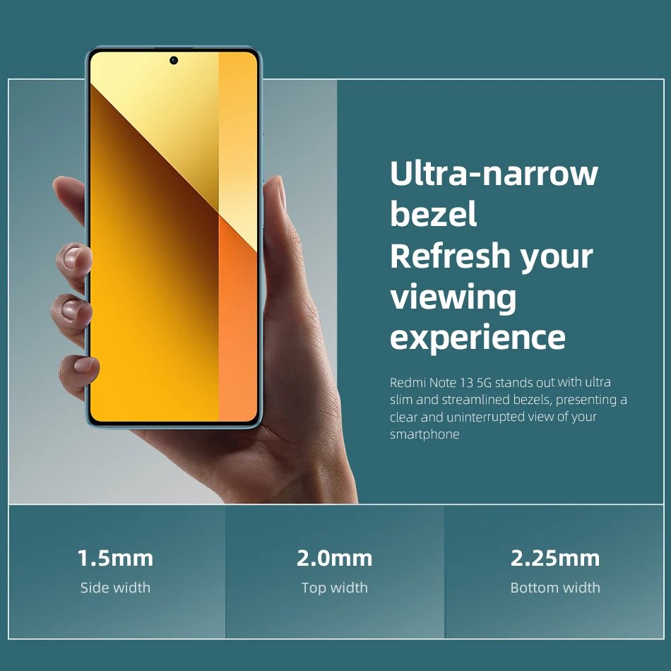 [World Premiere] Global Version Xiaomi Redmi Note 13 5G NFC 108MP Camera 6nm Dimensity 6080 Smartphone 33W Charging 120Hz AMOLED