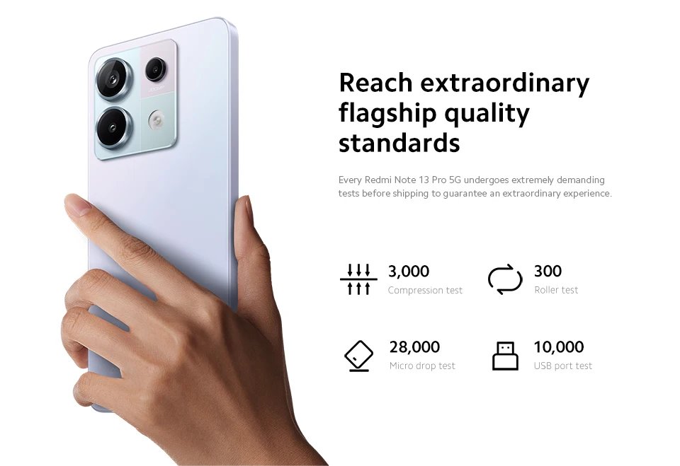 Xiaomi Redmi Note 13 Pro 5G Smartphone 8+256GB Snapdragon 7S Gen 2 6.67