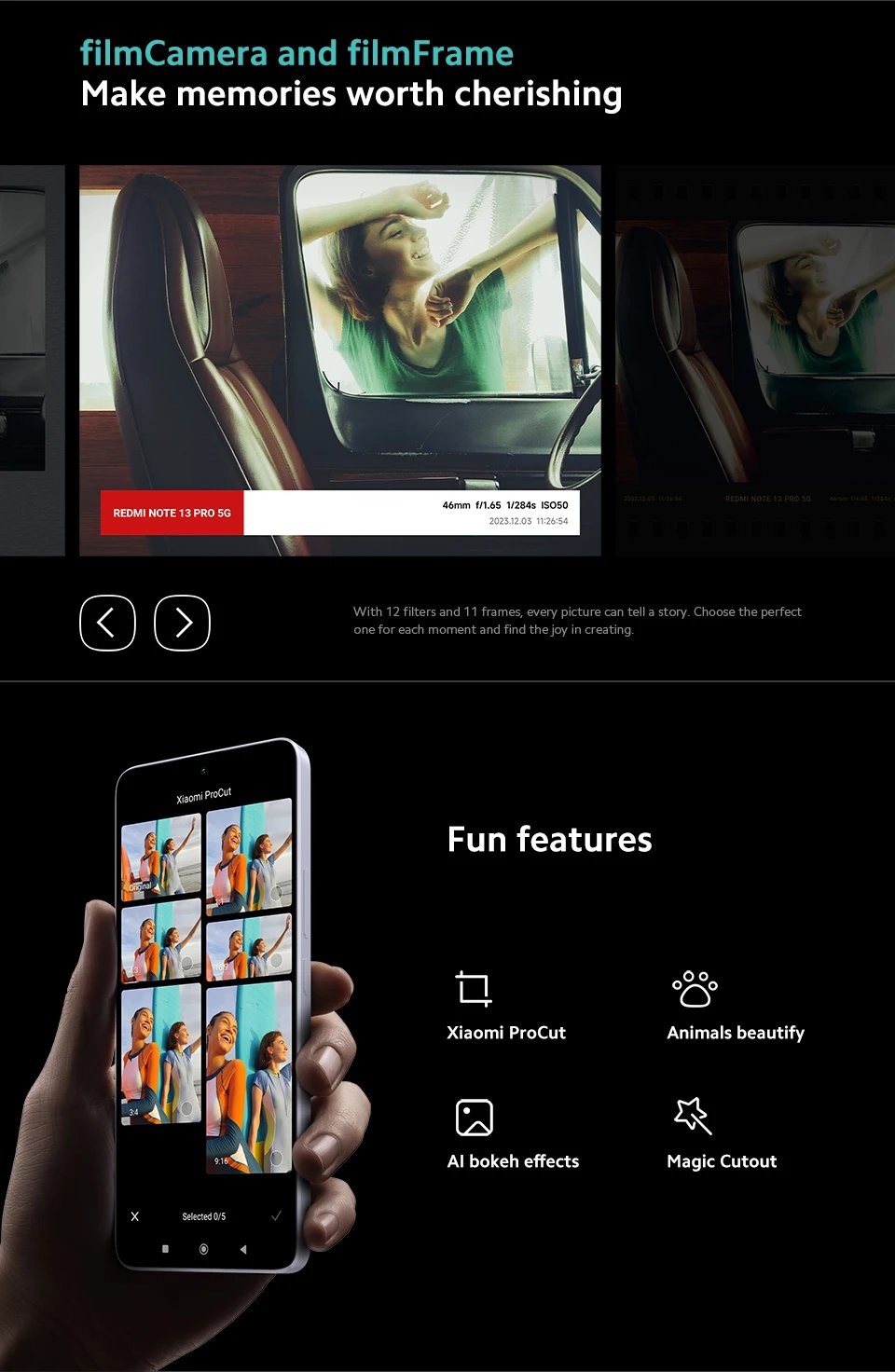 Xiaomi Redmi Note 13 Pro 5G Smartphone 8+256GB Snapdragon 7S Gen 2 6.67