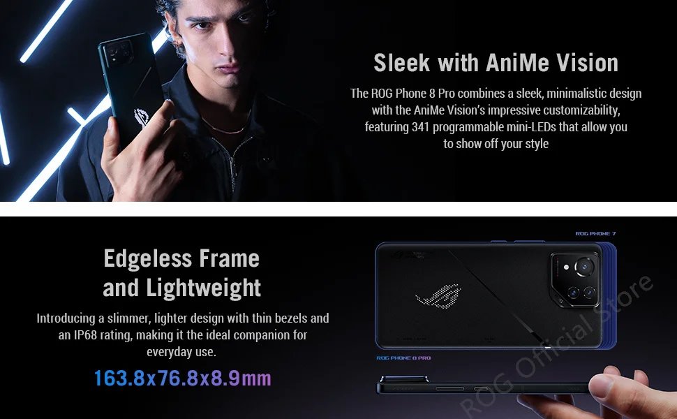 2024 World Premiere ASUS ROG Phone 8 Snapdragon 8 Gen 3 5G Smartphone 6.78'' 165HZ E-Sports Screen 65W Charging NFC ROG 8 Pro 2024 World Premiere ASUS ROG Phone 8 Snapdragon 8 Gen 3 5G Smartphone 6.78'' 165HZ E-Sports Screen 65W Charging NFC ROG 8 Pro