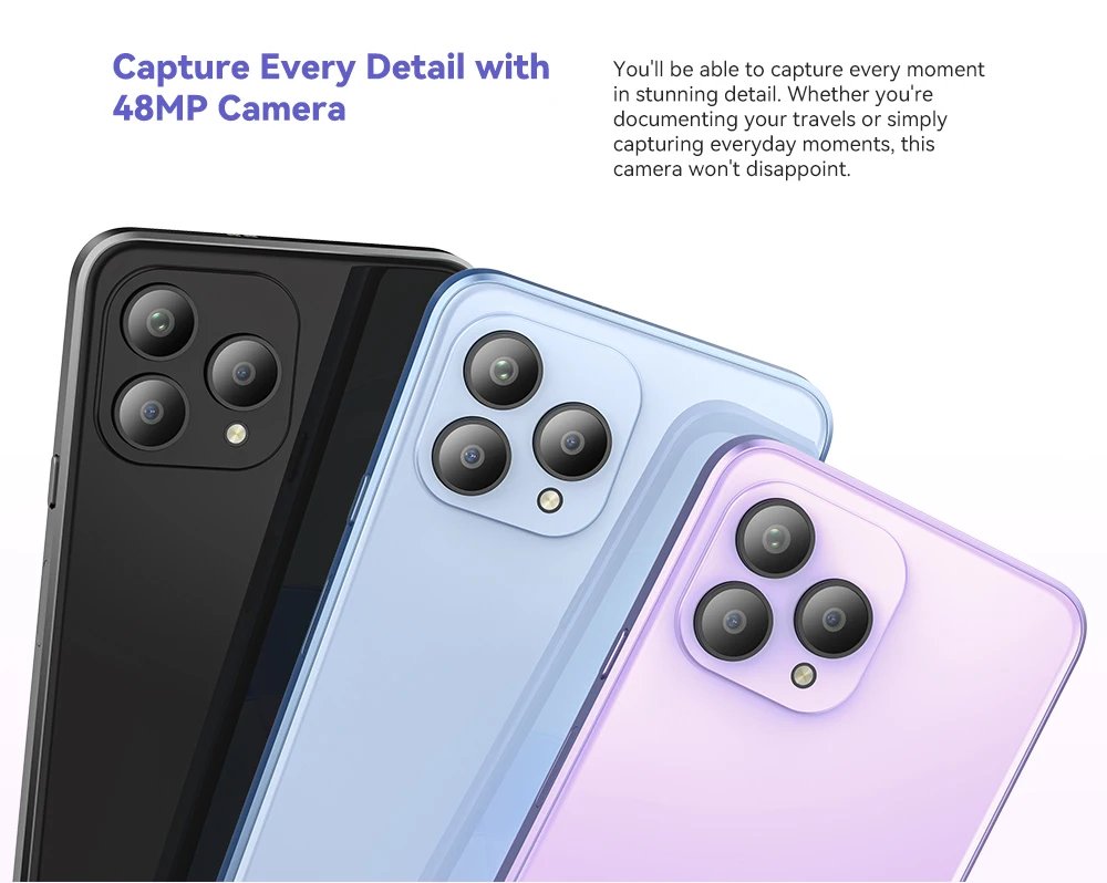 Cubot 2023 New Global Version Smartphone P80, Android 13 Phone, 8GB RAM, 256GB/512GB ROM, NFC, 6.583