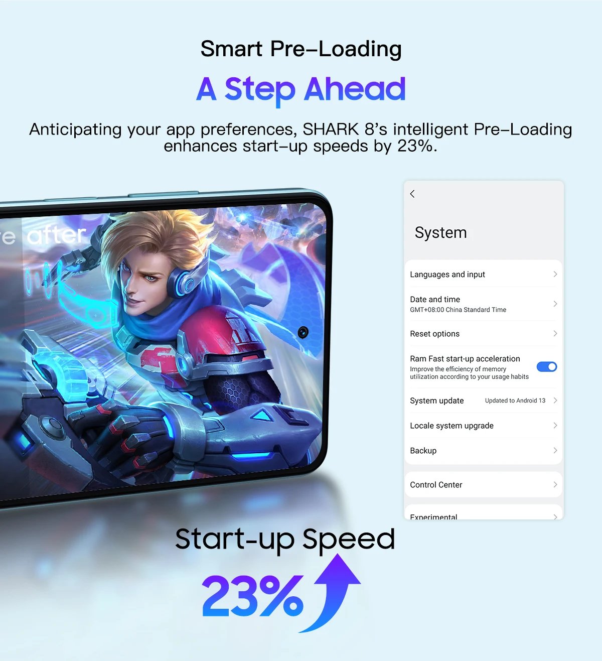 Blackview SHARK 8 Smartphone Android13 G99 Mobile Phone 6.78'' 120Hz 2.4K Display 8GB+8GB RAM, 128GB/256GB ROM 64MP Cellphone