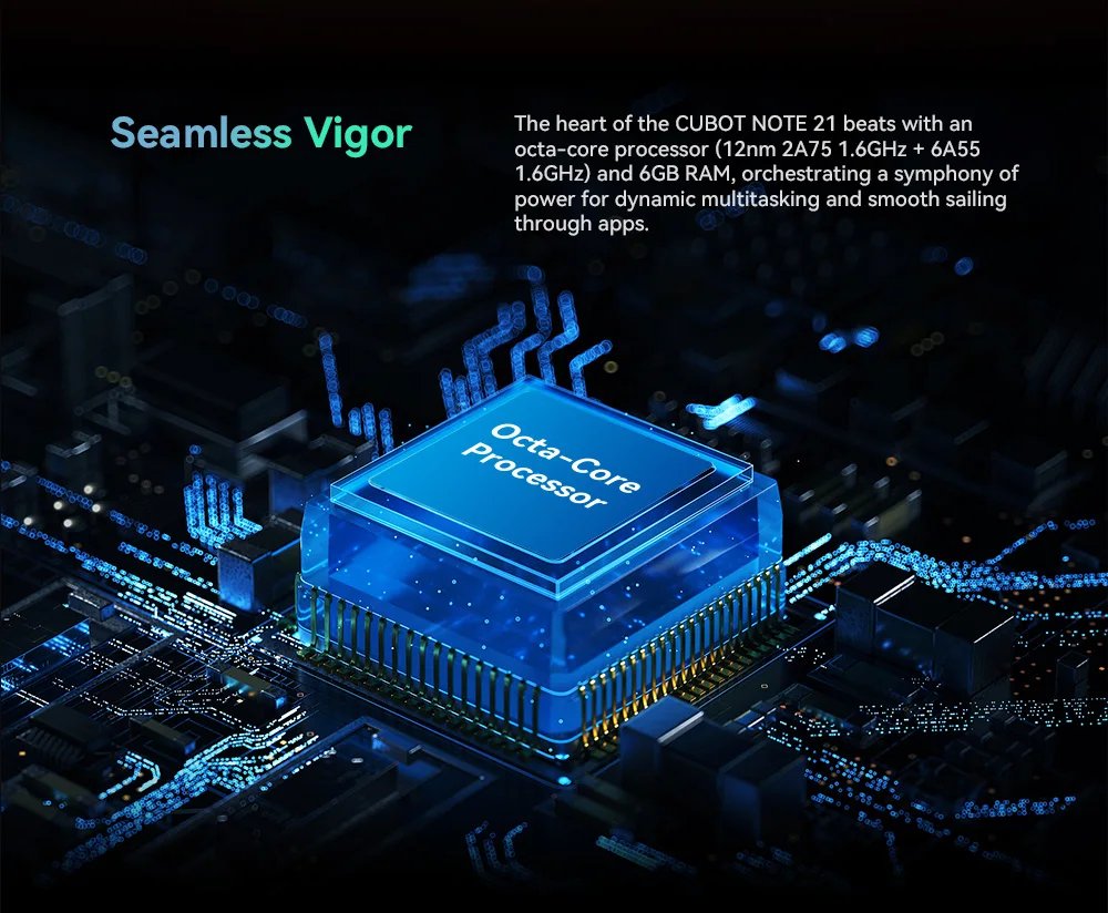 Cubot Note 21, 2023 New Smartphone Android 13, 12GB RAM(6+6GB), 128GB ROM, 6.56 Inch 90Hz Screen, 50MP Camera, 5200mAh, Face ID