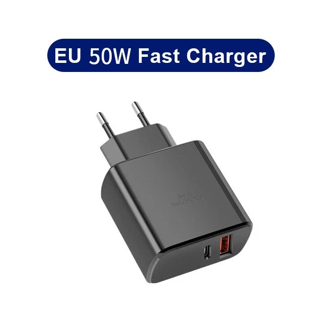 Original USB C Charger for Samsung Galaxy S Series PD Type C 50W High Speed Fast Charging Mobile Phone Adapter for IPhone 15 Pro