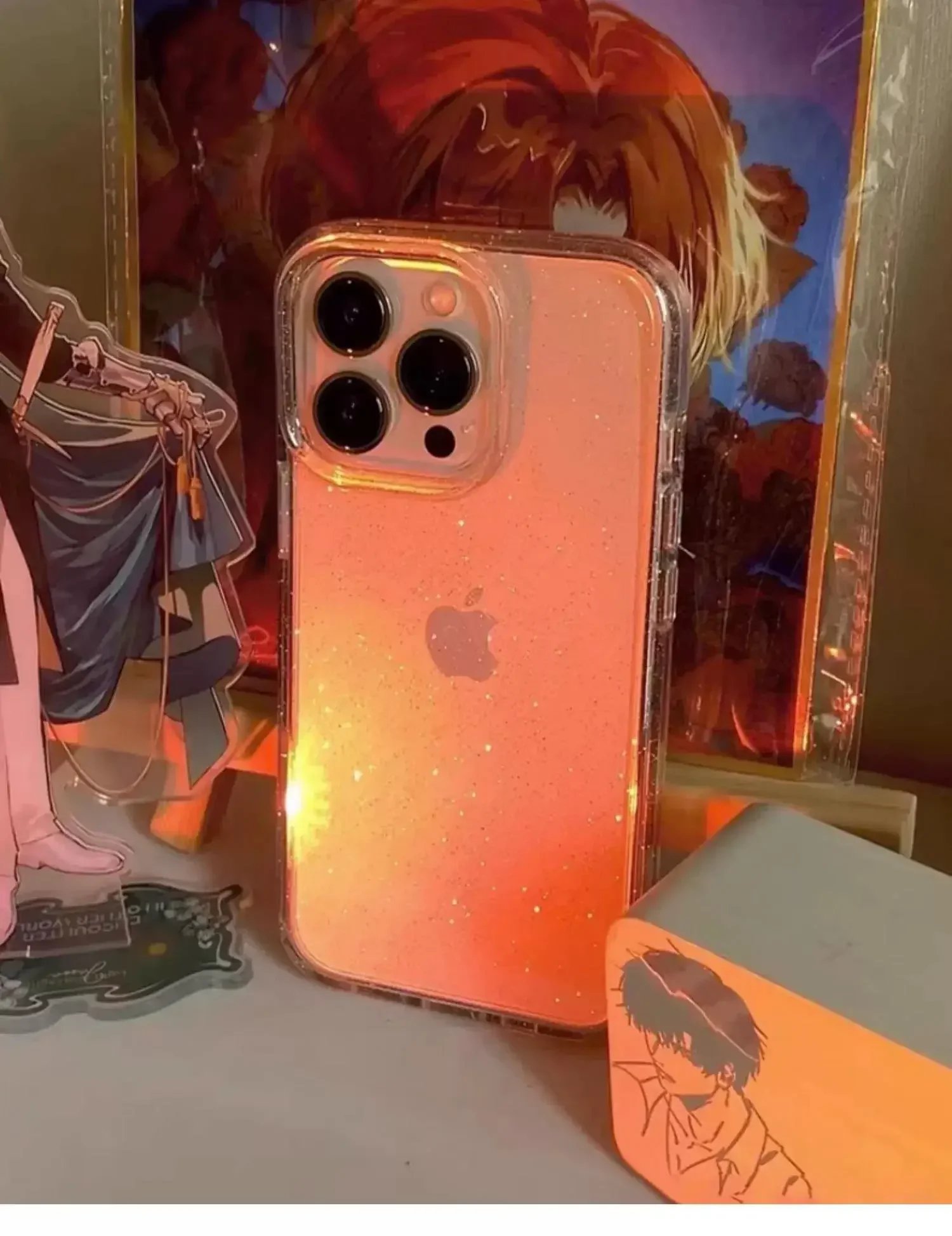 Luxury Bling Glitter Clear Phone Case For iPhone 15 11 13 12 14 Pro Max X XR XS 7 8 Plus SE3 Shockproof Transparent Soft Cover