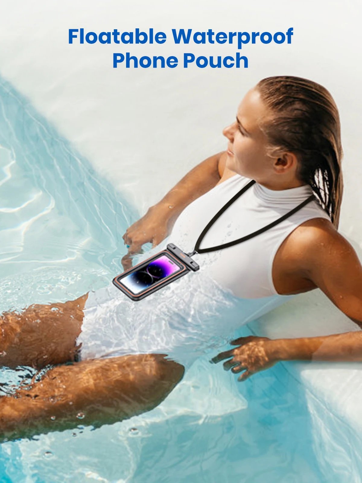 Waterproof Phone Pouch IPX8 Floating Dry Bag Waterproof Phone Case for Vacation Beach compatible with under 7 inches phones Waterproof Phone Pouch IPX8 Floating Dry Bag Waterproof Phone Case for Vacation Beach compatible with under 7 inches phones
