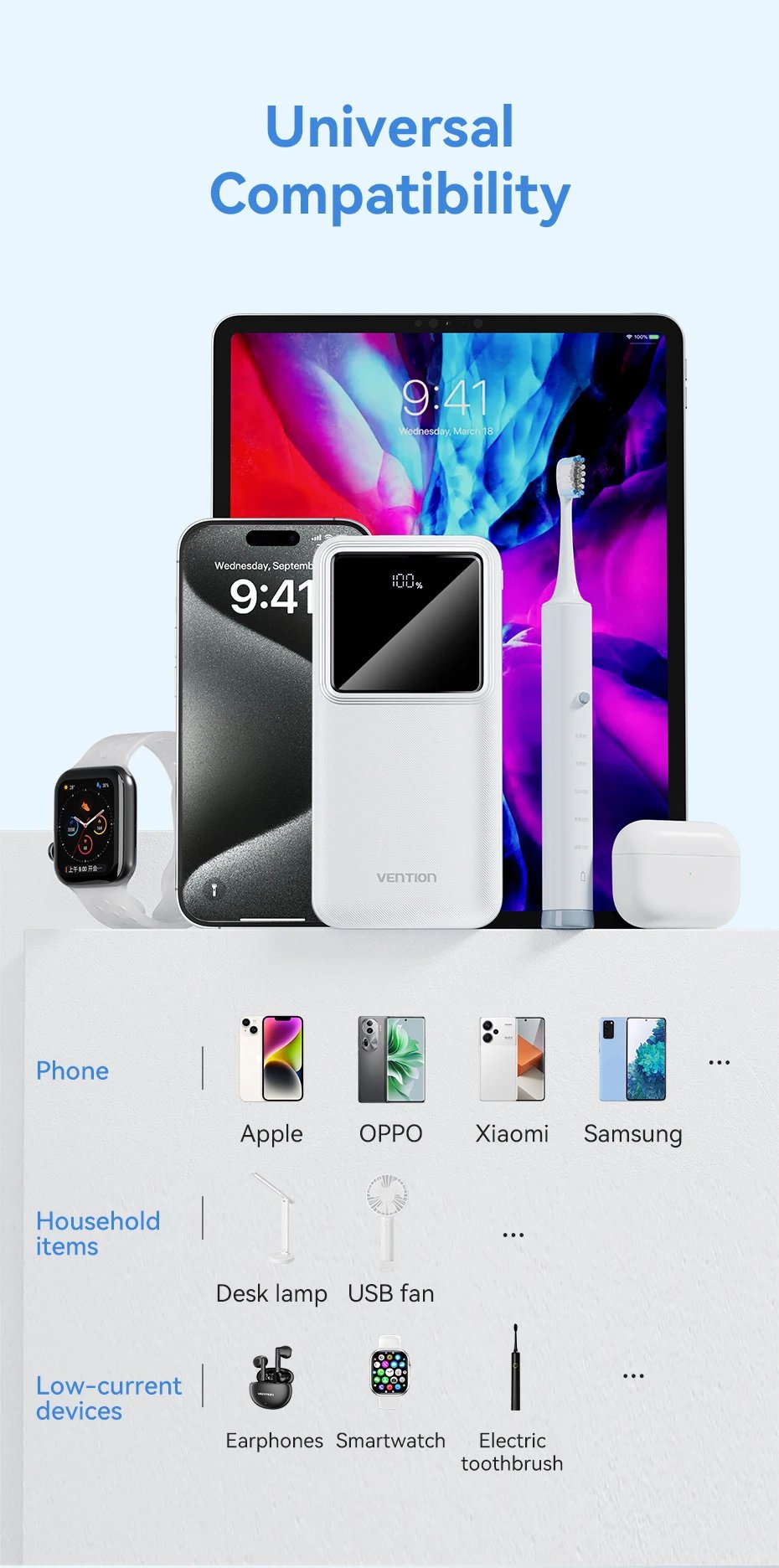 Vention 22.5W Power Bank Fast Charge 20000mAh Portable PowerBank for iPhone 15 Pro Max Xiaomi 10000mAh Portable Battery Charger Vention 22.5W Power Bank Fast Charge 20000mAh Portable PowerBank for iPhone 15 Pro Max Xiaomi 10000mAh Portable Battery Charger