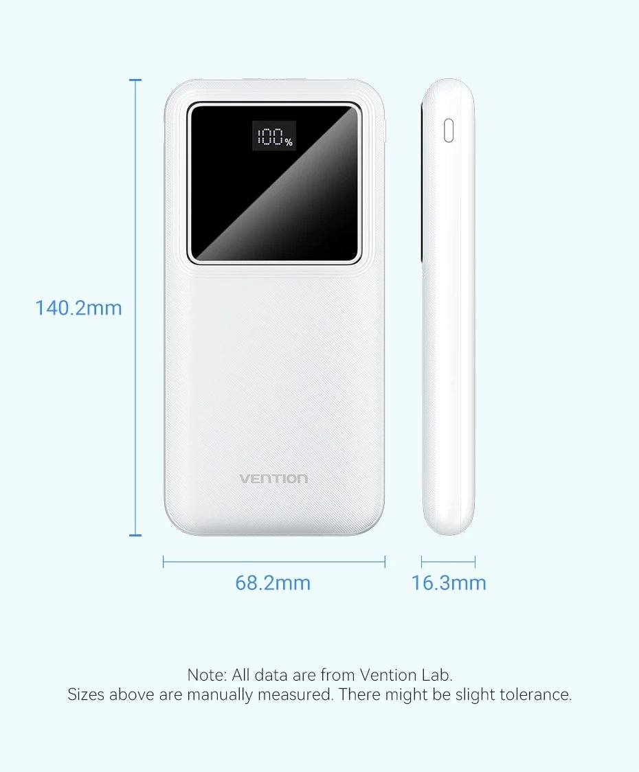 Vention 22.5W Power Bank Fast Charge 20000mAh Portable PowerBank for iPhone 15 Pro Max Xiaomi 10000mAh Portable Battery Charger