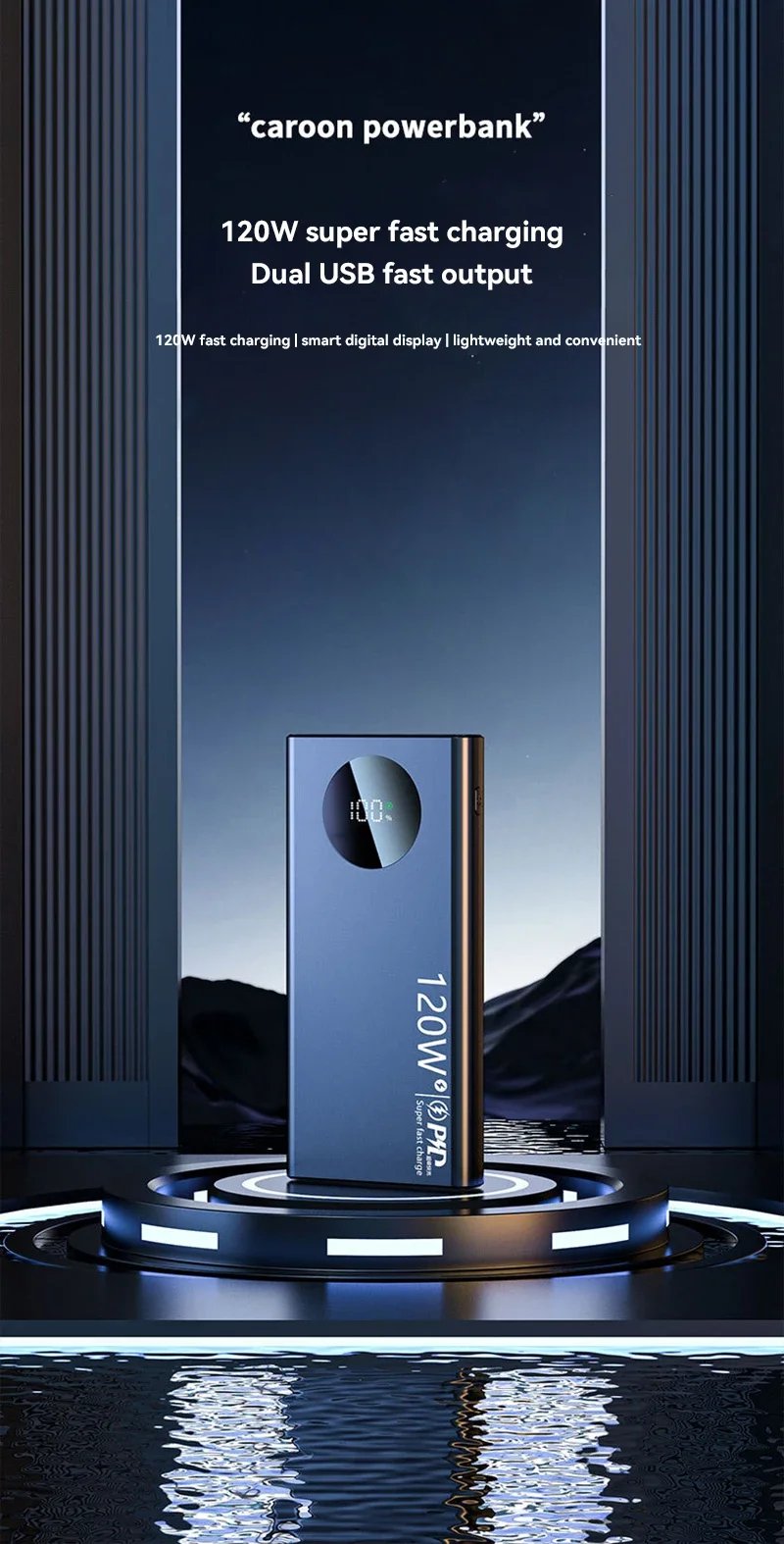 Xiaomi 120W  50000mAh  High Capacity Power Bank Fast Charging Powerbank Portable Battery Charger For iPhone Samsung Huawei NEW