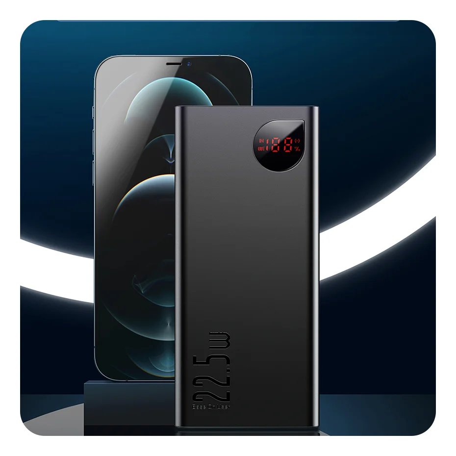 Power Bank 10000mAh with 22.5W PD Fast Charging Powerbank Portable Battery Charger For iPhone 15 14 13 12 Pro Max Xiaomi