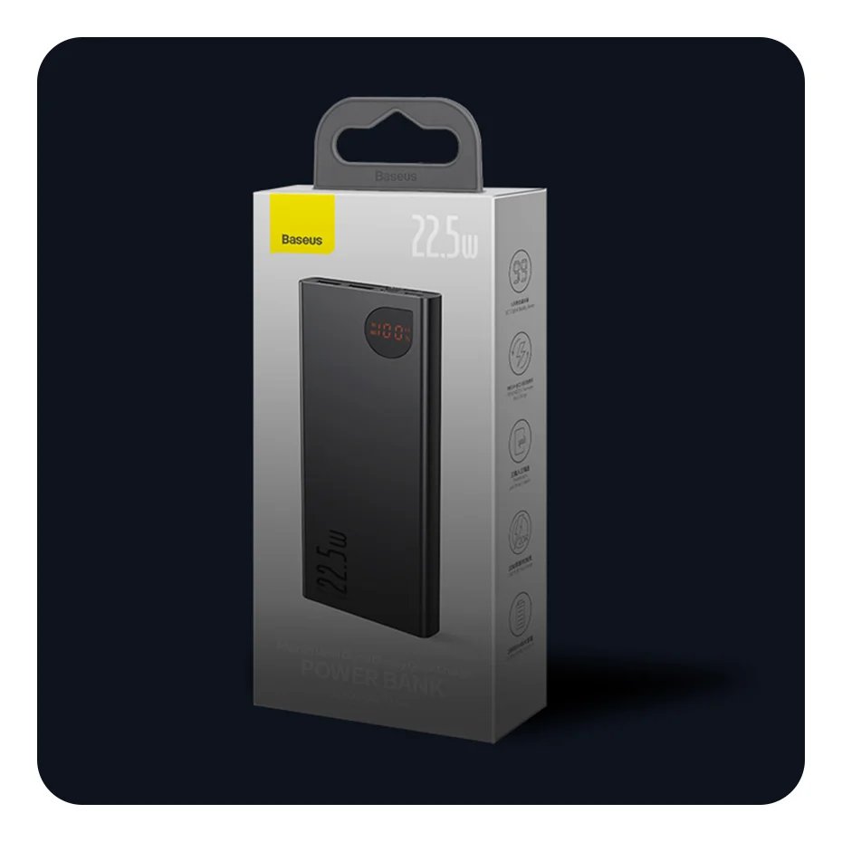 Power Bank 10000mAh with 22.5W PD Fast Charging Powerbank Portable Battery Charger For iPhone 15 14 13 12 Pro Max Xiaomi