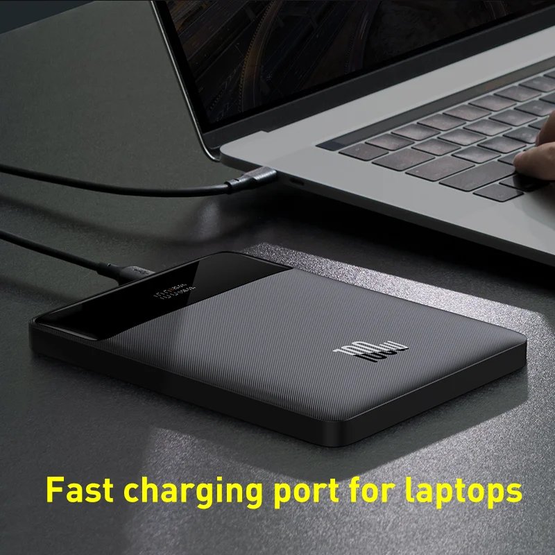 100W Power Bank 20000mAh Type C PD Fast Charging Powerbank Portable External Battery Charger for Notebook with 100W Cable 100W Power Bank 20000mAh Type C PD Fast Charging Powerbank Portable External Battery Charger for Notebook with 100W Cable