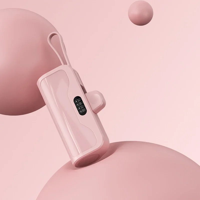 10000mAh Mini Power Bank 2 IN 1 Fast Mobile Phone Charger External Battery Power Bank Plug Play Type-C For iPhone Samsung Huawei