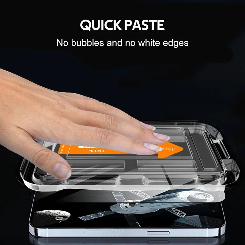 1-2Pcs Privacy Tempered Glass For iPhone 14 15 Plus 13 12 11 Pro Max Screen Protector Anti spy Dust free Installation With Easy