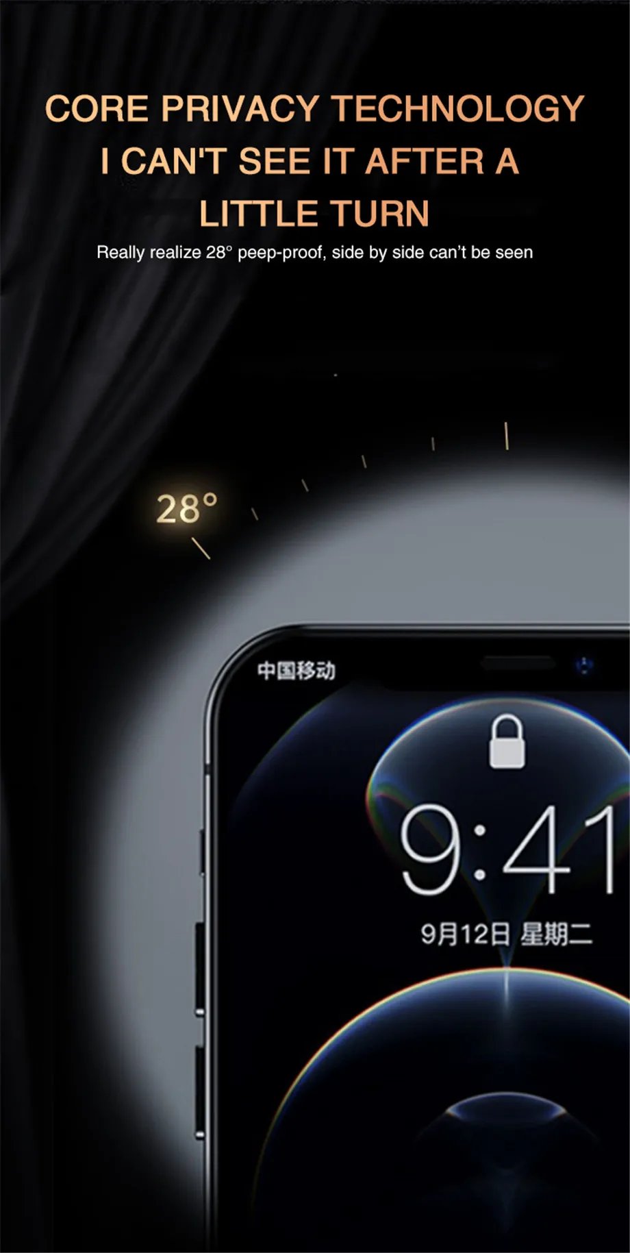 5PCS Anti-Spy Glass For iPhone 15 14 13 12 11 PRO MAX Privacy Screen Protectors For iPhone XS Max XR 7 8 Plus SE Tempered Glass