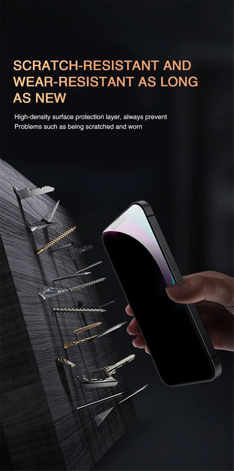 5PCS Anti-Spy Glass For iPhone 15 14 13 12 11 PRO MAX Privacy Screen Protectors For iPhone XS Max XR 7 8 Plus SE Tempered Glass
