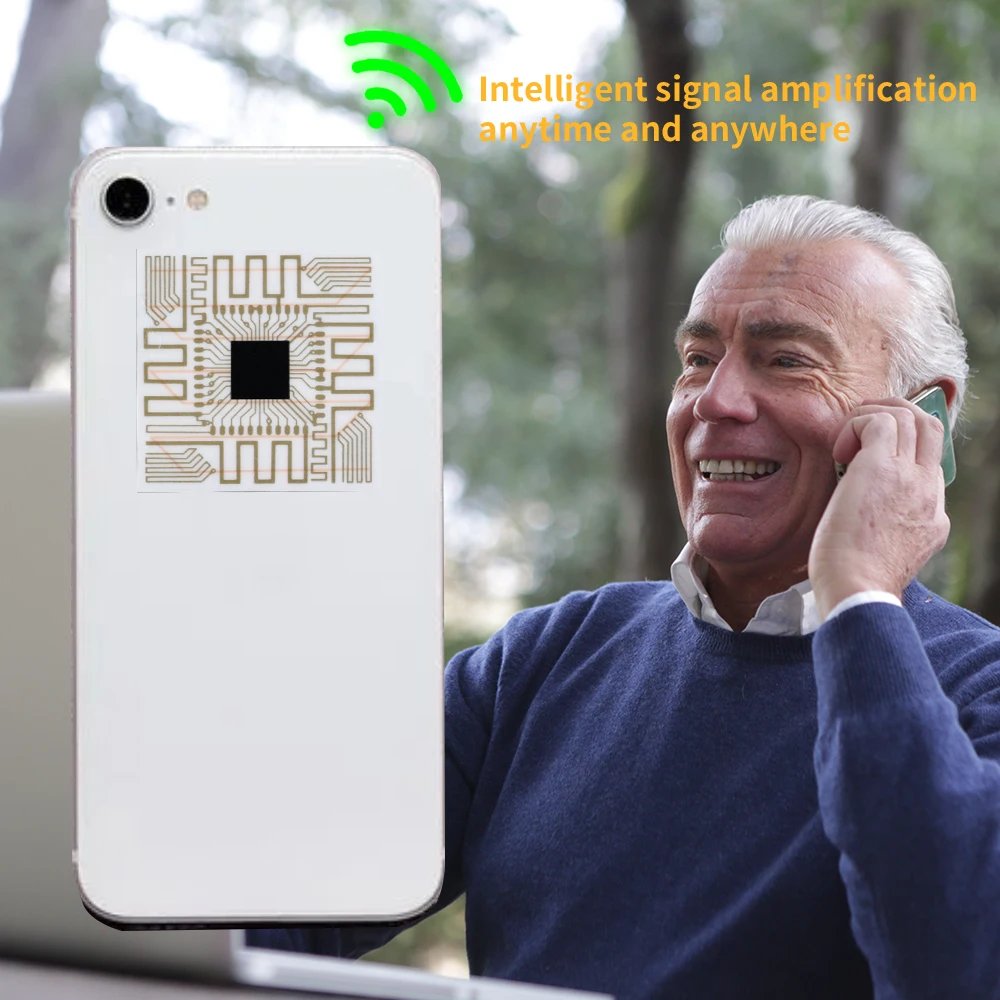 Transparent Signal Booster Stickers Mobile Phone Antenna Stickers For iPhone Samsung 5G 4G Universal Signal Amplifier