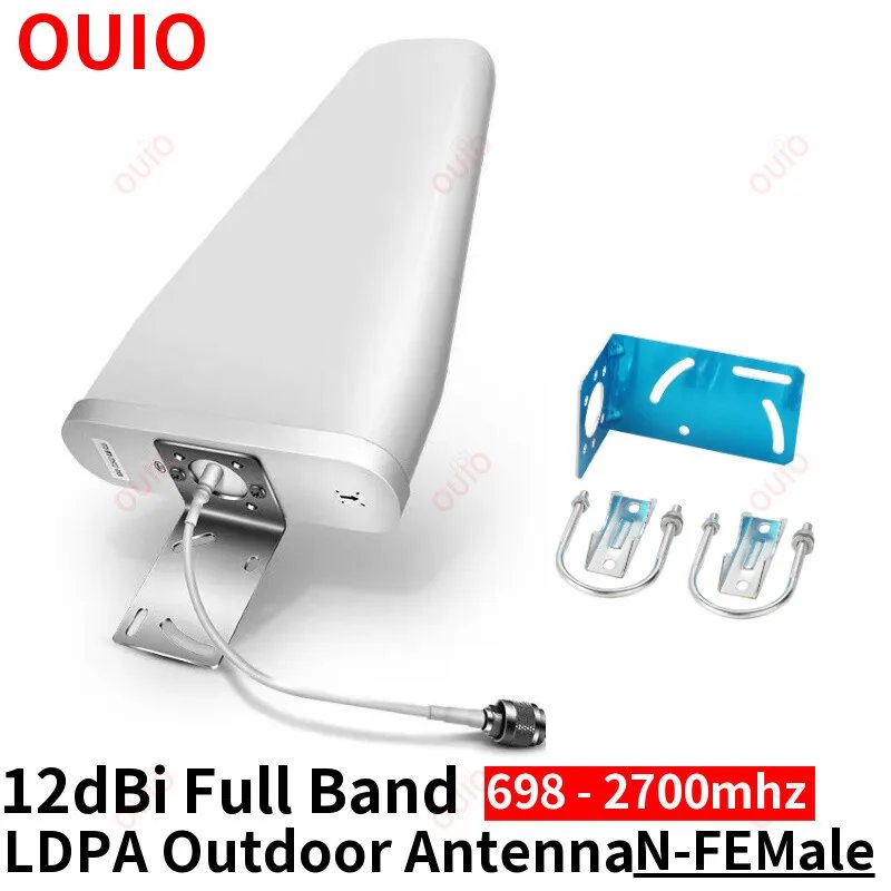OUIO LDPA antenna gsm 2G 3G 4G Indoor Antenna 12dBi Outdoor Antenna LDPA 700-2700MHz For Mobile Phone Booster Signal Repeater
