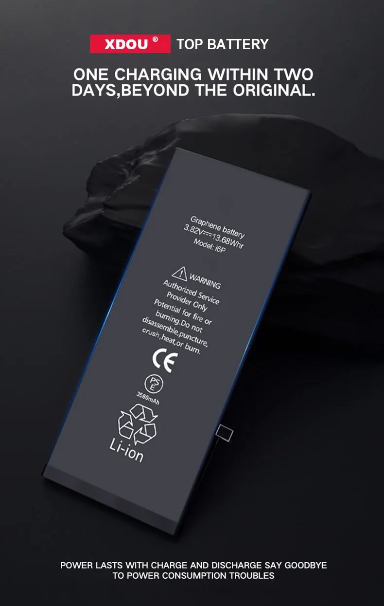 Zero-cycle High-quality Battery For iPhone SE 5 6 6S 5S 7 8 Plus X Xs Max Xr 11 Pro Mobile Phone With Free Tools Sticker