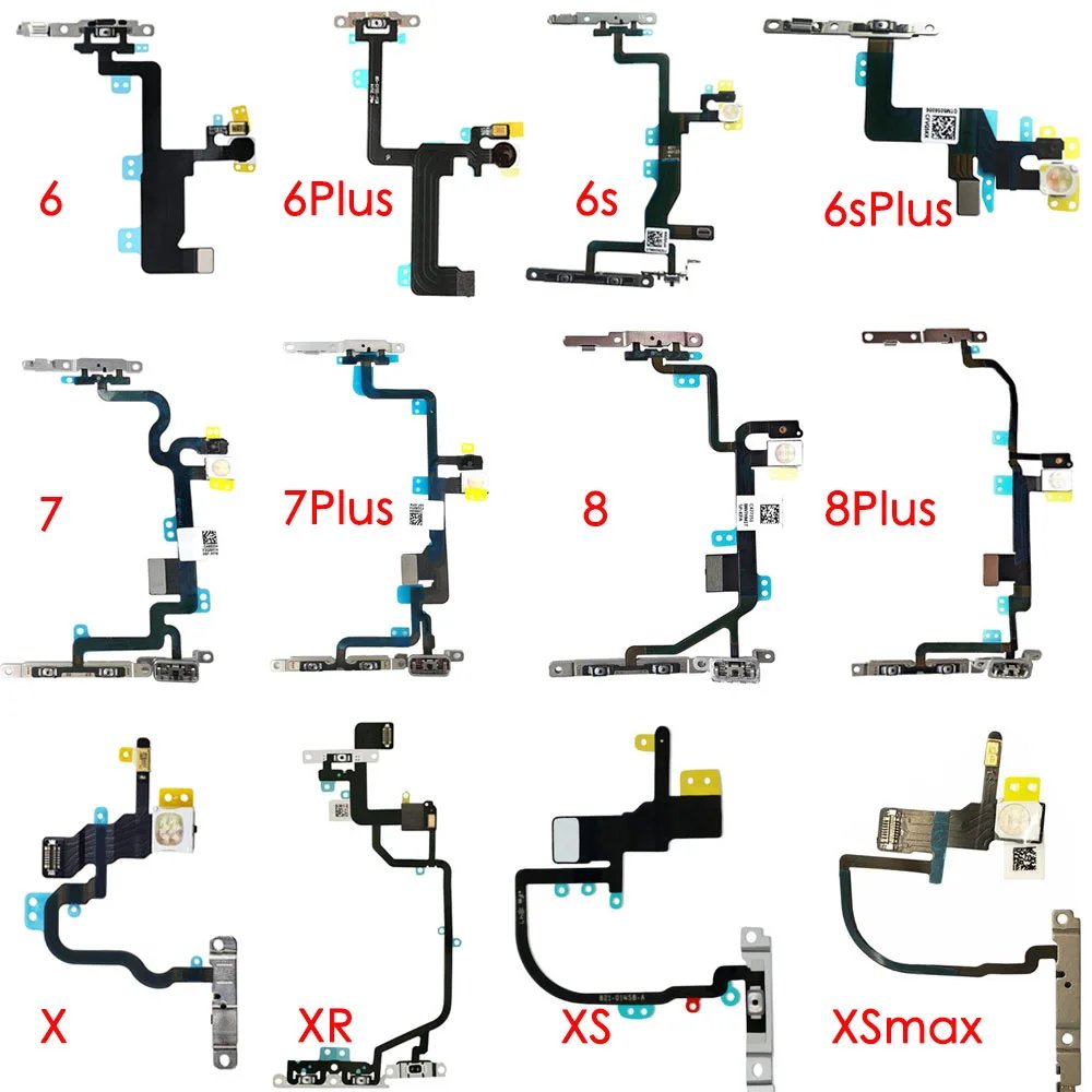 Power Flex Cable With Bracket Flash LED & Microphone For iPhone 6 6P 6s 6sp 7 7p 8 8 Plus X XS XR XS max mobile phone parts Power Flex Cable With Bracket Flash LED & Microphone For iPhone 6 6P 6s 6sp 7 7p 8 8 Plus X XS XR XS max mobile phone parts