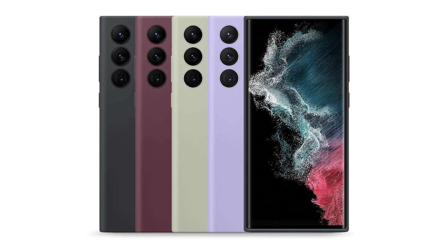 Original Samsung Galaxy S22 Ultra S22+ Soft Phone Cases Mobile Phone Housings ilicone Cover