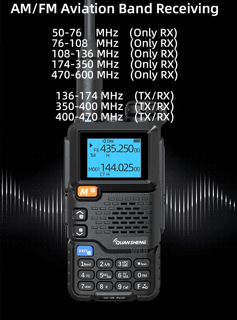 UV 5R Plus Walkie Talkie Portable Am Fm Two Way Radio Commutator VHF Station K5 Receiver Ham Wireless Set Long Range UV 5R Plus Walkie Talkie Portable Am Fm Two Way Radio Commutator VHF Station K5 Receiver Ham Wireless Set Long Range