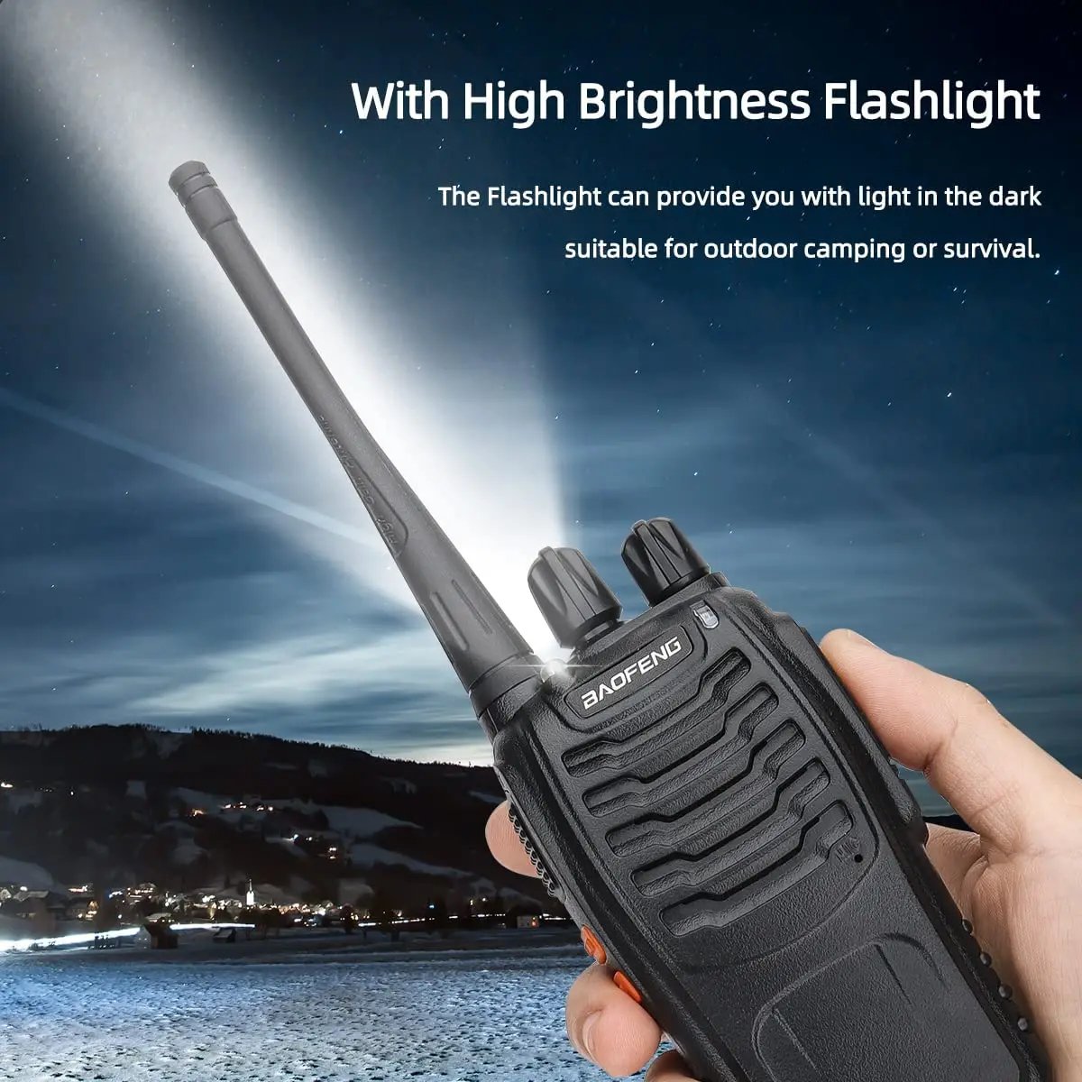 1/2 PCS BF 888S Walkie Talkie UHF 400 470MHz 888s Long Range Two Way Ham Radios Transceiver for Hunting Hotel