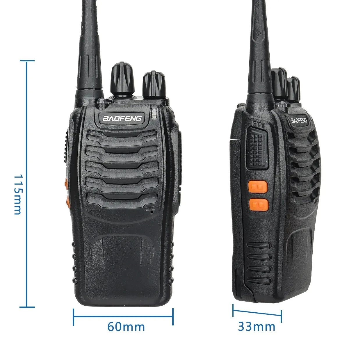 1/2 PCS BF 888S Walkie Talkie UHF 400 470MHz 888s Long Range Two Way Ham Radios Transceiver for Hunting Hotel