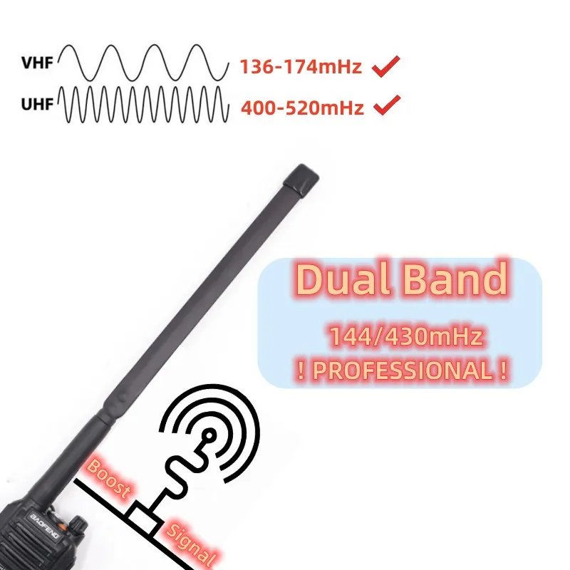 Walkie Talkie CS Tactical Antenna UV-K5 Foldable Aerial SMA-F VHF UHF UV-5R UV-82 UV-S9 Plus UV-9R PLUS UV16 Accessories