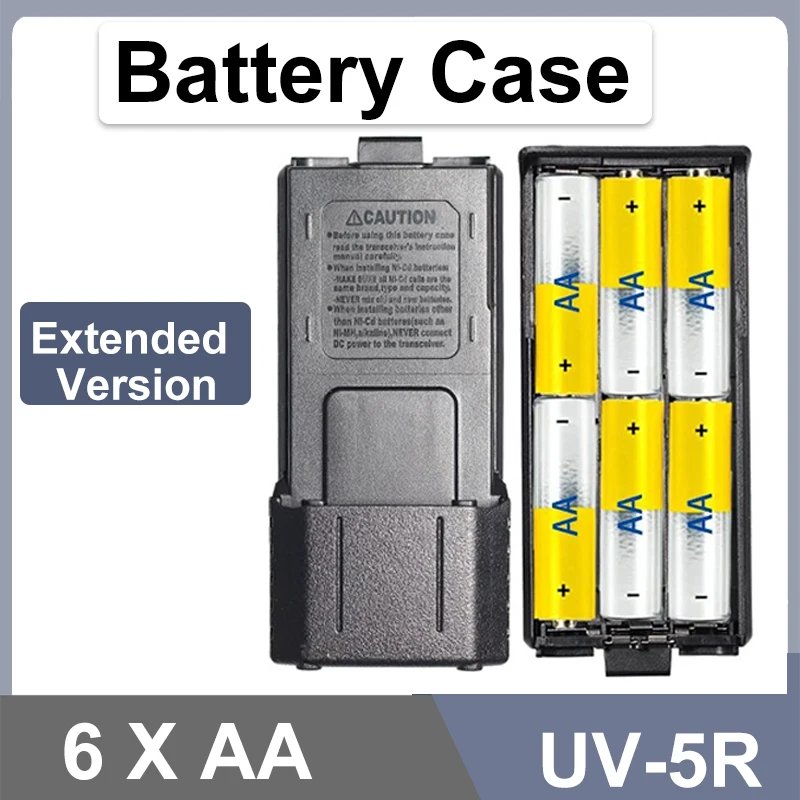 UV-5R Battery Case Shell Extended AA Battery Housing BL-5 AAA batteries for UV-5R DM-5R UV-5RE Walkie Talkie Accessories