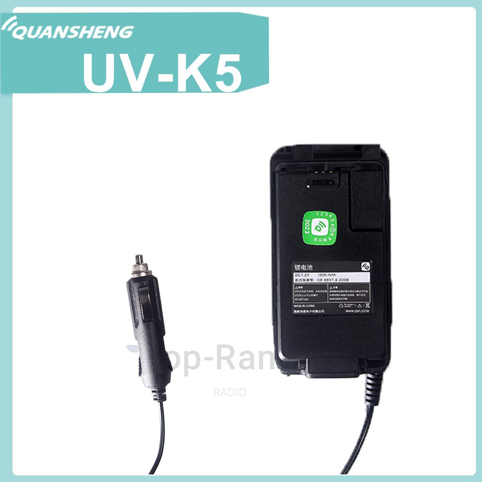 UV-K5 Battery Eliminator Car Charger 12V Input Voltage For Radio QuanSheng UVK5 UV-K6 UV-K58 UV-5RPlus Walkie Talkie Accessories