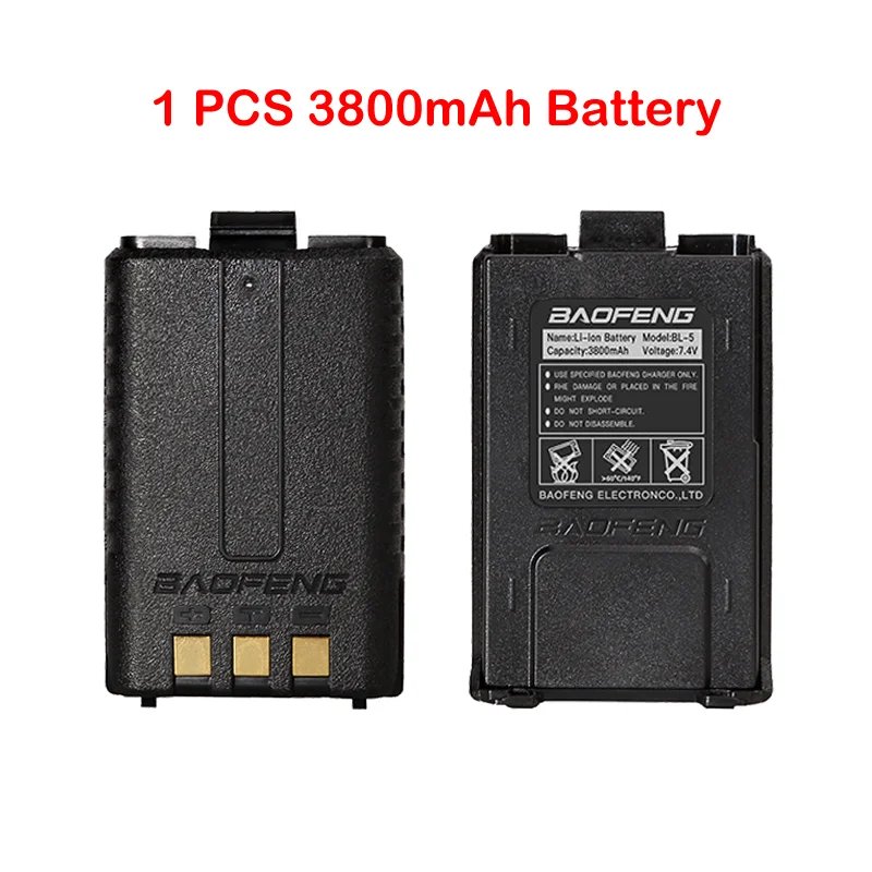 attery BL-5 Li-ion 1800mAh Battery 3800mAh Battery For UV5R UV 5R Walkie Talkie Two Way Radio Accessory