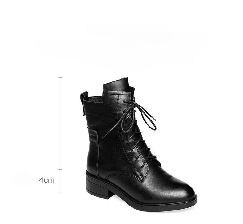 Classic Ankle Boots Spring Womens Shoes Low Heel Chelsea Boots 2024 New Pu Leather Shoes for Women Large Size 41 Winter Booties