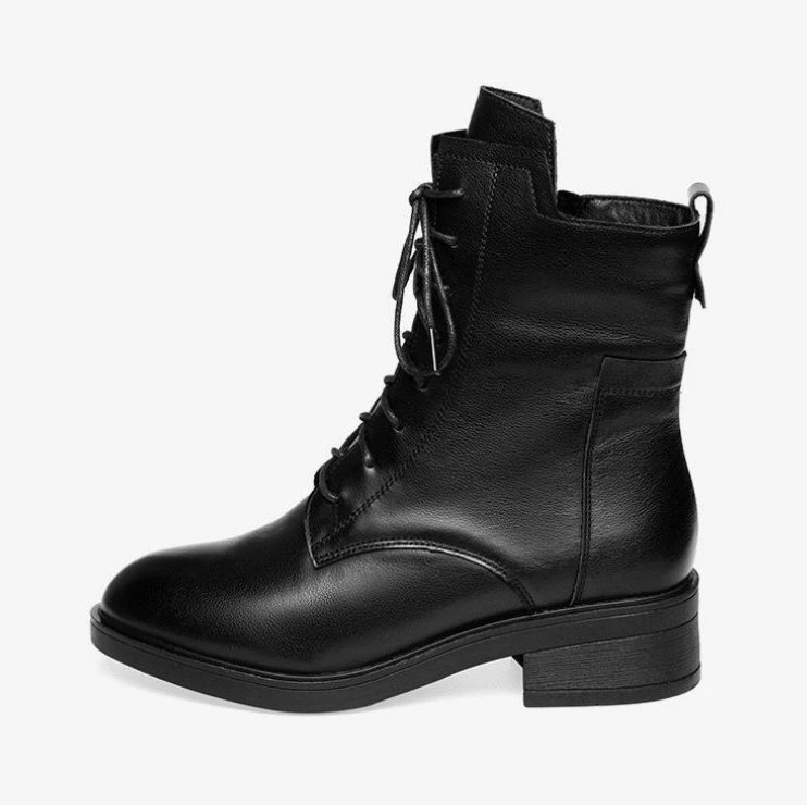 Classic Ankle Boots Spring Womens Shoes Low Heel Chelsea Boots 2024 New Pu Leather Shoes for Women Large Size 41 Winter Booties