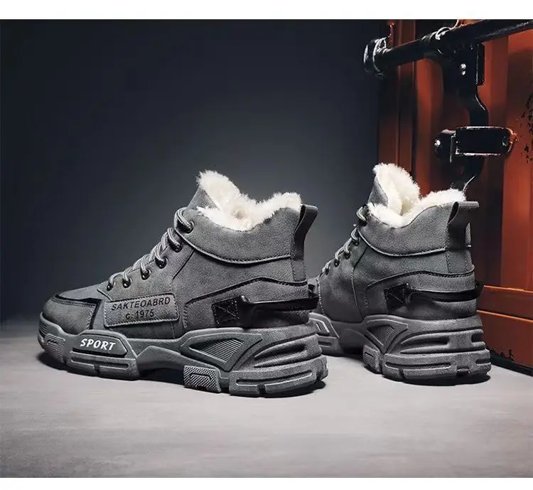 New Boots Men Winter Fashion Plush Shoes Snow Boots Male Casual Outdoor Sneakers Lace Up Warm Shoes Non Slip Ankle Boots Male New Boots Men Winter Fashion Plush Shoes Snow Boots Male Casual Outdoor Sneakers Lace Up Warm Shoes Non Slip Ankle Boots Male