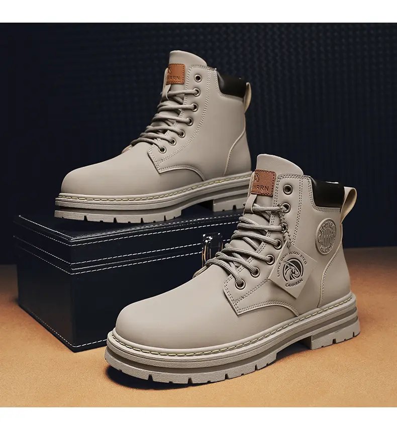 Walking Martin Boots for Men Outdoor Boots Luxury Brands Men's Ankle Boots Winter New High Top Casual Shoes Classic Design