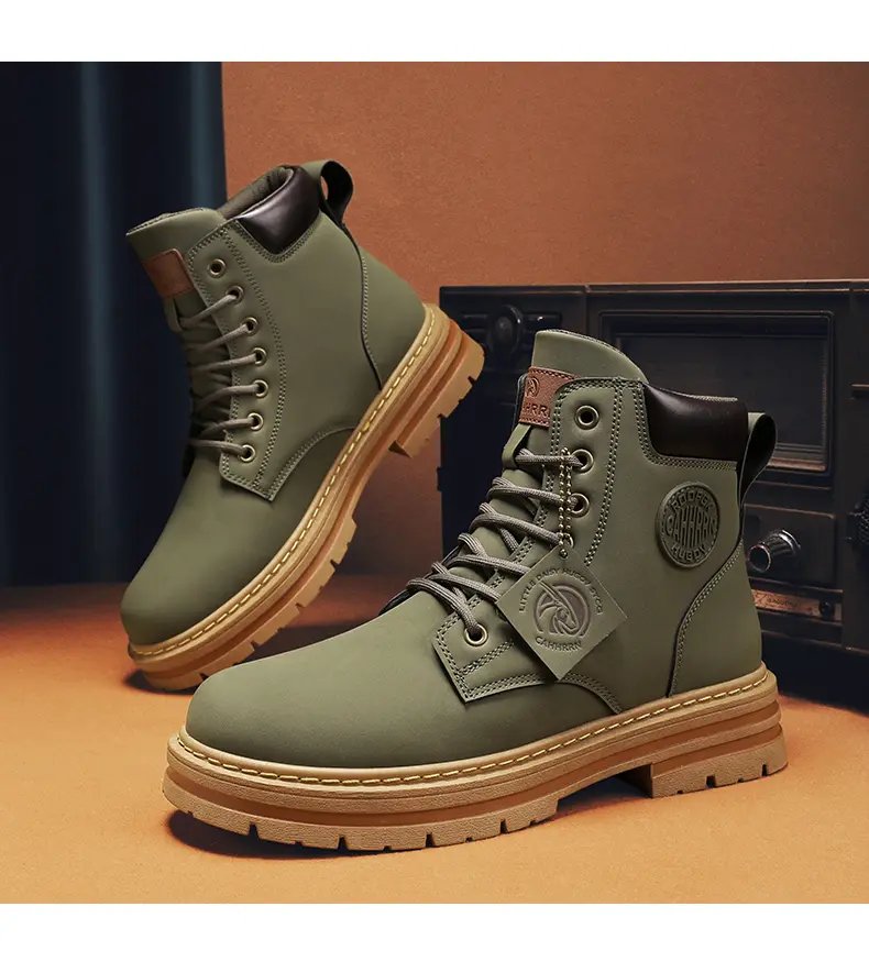 Walking Martin Boots for Men Outdoor Boots Luxury Brands Men's Ankle Boots Winter New High Top Casual Shoes Classic Design