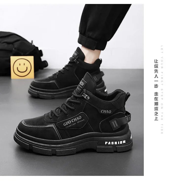 Mens Boots High Top Shoes Casual Winter Platform Designer Luxury Ankle Sport Chelsea Tactical Cowboy Work Safety Sneakers 안전화
