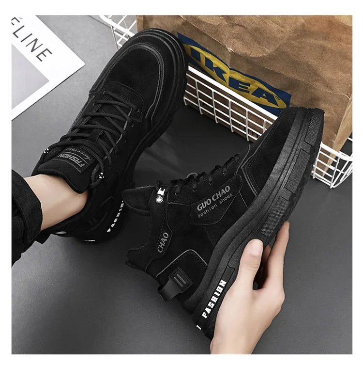 Mens Boots High Top Shoes Casual Winter Platform Designer Luxury Ankle Sport Chelsea Tactical Cowboy Work Safety Sneakers 안전화