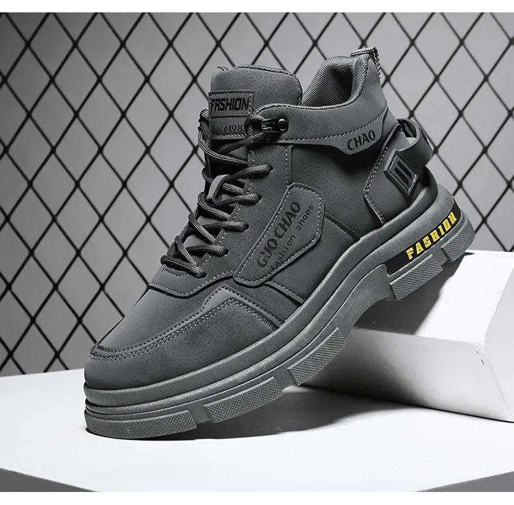 Mens Boots High Top Shoes Casual Winter Platform Designer Luxury Ankle Sport Chelsea Tactical Cowboy Work Safety Sneakers 안전화