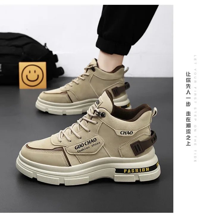 Mens Boots High Top Shoes Casual Winter Platform Designer Luxury Ankle Sport Chelsea Tactical Cowboy Work Safety Sneakers 안전화