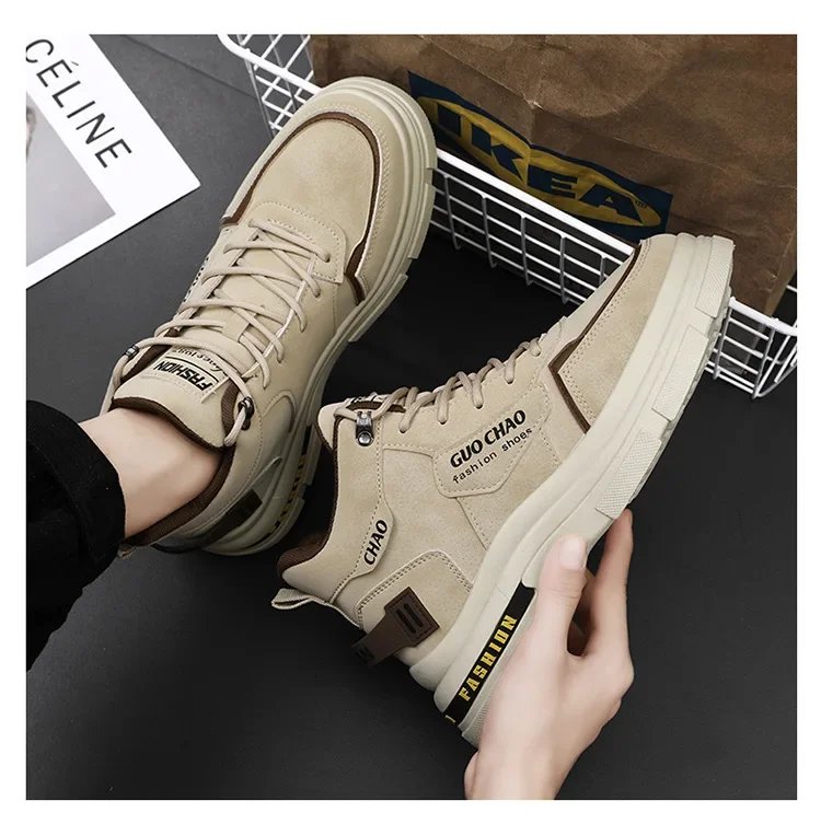 Mens Boots High Top Shoes Casual Winter Platform Designer Luxury Ankle Sport Chelsea Tactical Cowboy Work Safety Sneakers 안전화